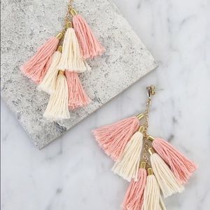 Ettika 18k Gold Plated Tassel Earrings